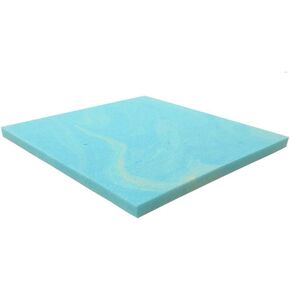 Foamma 2" x 18" x 18" Cooling Gel-Infused Memory Foam Cushion, Square Seat Replacement Padding, Chair Foam for Dining Chairs and Wheelchair Cushion Replacement