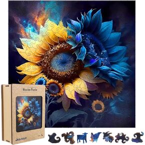Wooden Puzzle for Adults, 248 Piece Unique Animal Shaped Wooden Jigsaw Puzzles, Wooden Puzzle Adults Family Game Gift for Adults and Teenagers (11.2 * 11.2in)