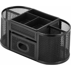 Lorell Mesh Steel Desktop Organizer