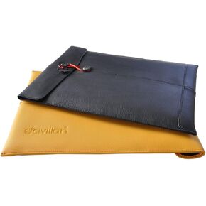 CIVILIAN Manila-11 Leather Laptop Sleeve: fits iPad Mini, MacBook Air 11"/13"/14", and Most laptops 10.1-13.3"