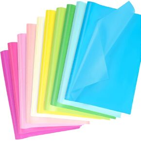 Tissue Paper 120 Sheets, 20" x 14" Tissue Paper for Gift Bags, Pastel Colored Tissue Paper Bulk for Packaging Crafts Wrapping, Assorted 10 Colored Gift Tissue Paper for Easter Birthday Wedding Holiday