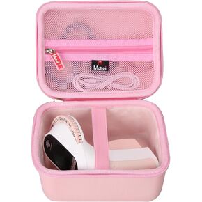 Mchoi Hard Case Suitable for Phomemo E975 Embossing Label Maker Machine with 6 Tapes, Waterproof Shockproof Label Maker Protective Case, Case Only, Pink
