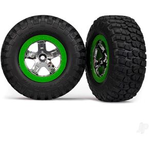 Traxxas KM2 Tires & SCT Wheels, Assm (2): FR 2WD Slash Only