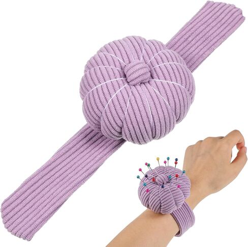 SEWACC Wrist Pin Cushion Cute Wristband Sewing Pin Holder Universal Slap Bracelet Pincushion Quilting Pincushion Sewing Accessory in Kuwait