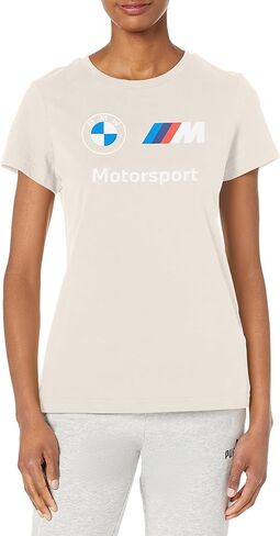 PUMA Women's Standard BMW MMS ESS Logo Tee, Blue Skies in Saudi Arabia
