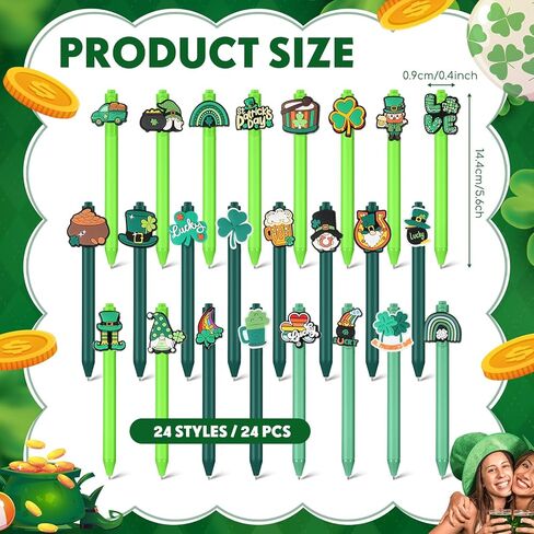 24 Pcs Christmas Cute Pens Cartoon Funny Pen Writing Kawaii Ballpoint Retractable Black Ink Birthday Party Gifts for Kids Students Office Supplies School Stationery(Christmas) in Kuwait