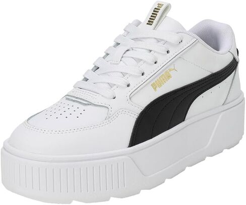 حذاء Karmen Rebelle للسيدات من Puma، Puma White/Puma White/Puma Team Gold، 7.5 M in Kuwait