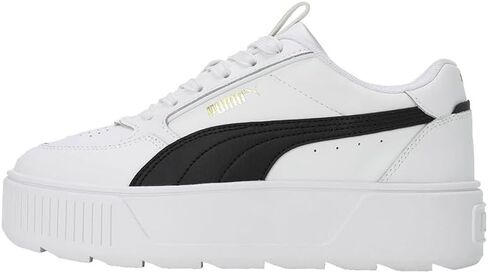 حذاء Karmen Rebelle للسيدات من Puma، Puma White/Puma White/Puma Team Gold، 7.5 M in Kuwait