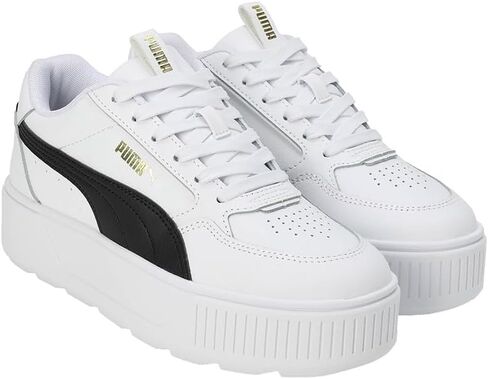 حذاء Karmen Rebelle للسيدات من Puma، Puma White/Puma White/Puma Team Gold، 7.5 M in Kuwait