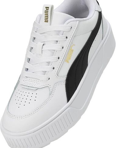 حذاء Karmen Rebelle للسيدات من Puma، Puma White/Puma White/Puma Team Gold، 7.5 M in Kuwait