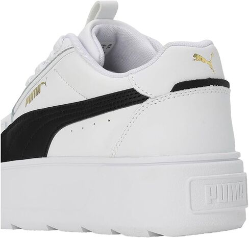 حذاء Karmen Rebelle للسيدات من Puma، Puma White/Puma White/Puma Team Gold، 7.5 M in Kuwait