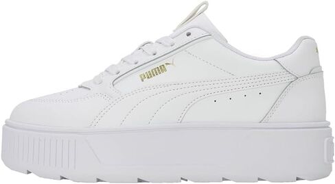 حذاء Karmen Rebelle للسيدات من Puma، Puma White/Puma White/Puma Team Gold، 7.5 M in Kuwait