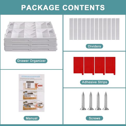 Aobiono Multi Level Smart Rermer Organizer ، Multi Tier Tier Toxpliable Storage Raysable قابل للطي للمجوهرات ، مستحضرات التجميل ، المكياج ، الأدوات ، البطارية (أبيض ، صف مزدوج - 3 مستويات) in Kuwait