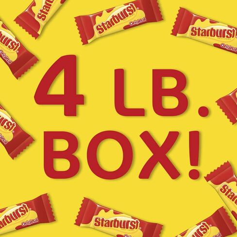 STARBURST Original Fun Size Individually Wrapped Chewy Party Favor Candy Bulk Box, 4 Pound Box in Saudi Arabia