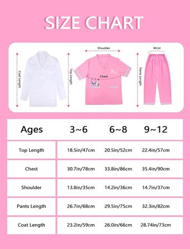 ANPHILE Kids Doctor Veterinarian Costume, Veterinarian Costume for Kids with Doctor Coat, Career Day Costumes for Girls Boys in Kuwait