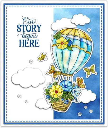 LZBRDY Blooming Daisies Roses Flowers Wish Words Clear Stamps and Dies Set - Perfect for DIY Card Making, Scrapbooking, Crafts Decor and Greeting Cards in Saudi Arabia