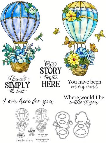LZBRDY Blooming Daisies Roses Flowers Wish Words Clear Stamps and Dies Set - Perfect for DIY Card Making, Scrapbooking, Crafts Decor and Greeting Cards in Saudi Arabia