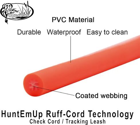 Ruff -Cord Check Tracking Tracking Leash - 50 قدم - برتقالي - الرصاص الطويل 50 قدمًا in Kuwait