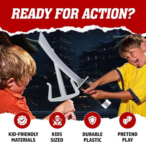 Liberty تستورد Ninja Warrior Toy Weapons دور Playset Kids Play Play Play Up Battles Assume Assume in Kuwait