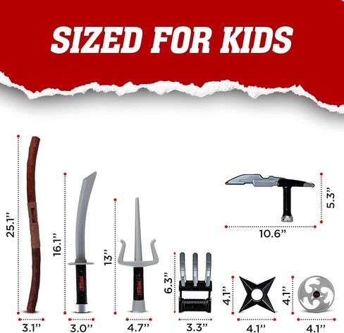 Liberty تستورد Ninja Warrior Toy Weapons دور Playset Kids Play Play Play Up Battles Assume Assume in Kuwait