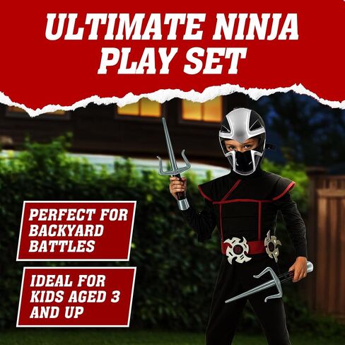 Liberty تستورد Ninja Warrior Toy Weapons دور Playset Kids Play Play Play Up Battles Assume Assume in Kuwait
