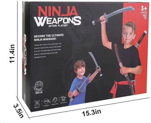 Liberty تستورد Ninja Warrior Toy Weapons دور Playset Kids Play Play Play Up Battles Assume Assume in Kuwait