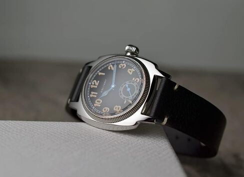 Vintage Mens Dress Watches, 1926s Cushion Leather Watch for Men with 316L Stainless Steel Case in Saudi Arabia