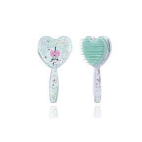 Heart-Shaped Puppy Brush ， Soft Dog Brush - Gentle Grooming Brush for Small Dogs, Perfect for Yorkie, Shih Tzu, Maltipoo ，Dog Hair Remover Brush(Blue)