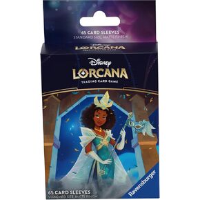 Ravensburger Disney Lorcana TCG Card Sleeves الذي يضم Tiana - يحتفل بالأميرة من قبل ماثيو روبرت ديفيز | 65 أكمام واقية لطوابق TCG | الأعمار 8+