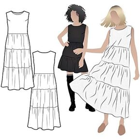 Style Arc Sewing Pattern - Nova Midi Dress (Sizes 10-22)