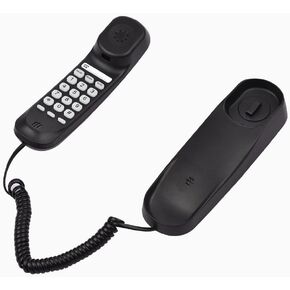 Mini Desktop Landline Landline Phone Supply Phine Wall Absable يدعم وظائف Cute/Pause/Redial لبنك Home Hotel Office Bank