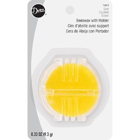 Dritz Holder, Prevent Tangled Sewing Beeswax for Thread, Yellow