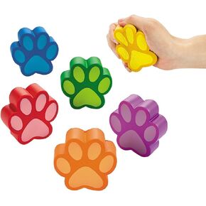 ألعاب اسفنجي على شكل PAW (مجموعة من 12) رائعة لصالح حفلة الكلاب ولوازم أعياد الميلاد