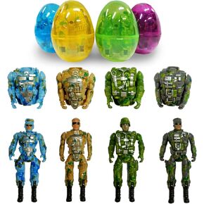 4 PCS تشوه جامبو Toy Easter Eggs ، مع ألعاب داخل عيد الفصح هدايا عيد الفصح حشوات الأطفال للأطفال الفتيات