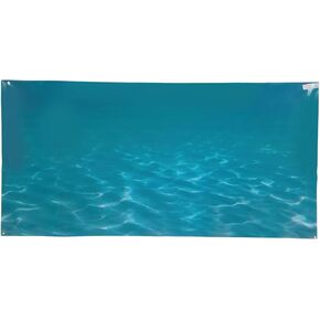 HEEPDD Aquarium Background, Sea Pattern 3D Effect Picture PVC Self Adhesive Wallpaper Fish Decorative Paper(61 * 30CM)