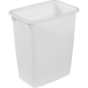 Rubbermaid 21 Quart Traditional Open Top Waste Basket Indoor Trash Bin Container for Bathrooms and Other Indoor Spaces, White