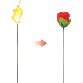 Magic Rose Trick 10pcs Magician Props Magic Sagic for Girlfriend/Wedding Shows أو Streets Flower Head