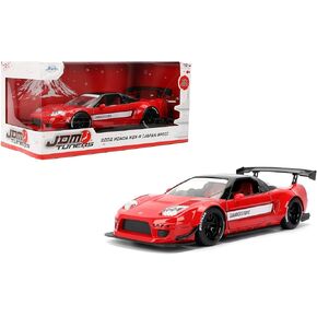 Jada Toys JDM Tuners 1:24 Scale Die-Cast 2002 Honda NSX Type-R Japan Spec – Opening Doors, Detailed Interior, Rubber Tires, Collectible for Ages 8+(Red)