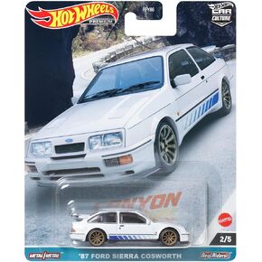 Hot Wheels Premium 2023 Car Culture Canyon Warriors '87 Ford Sierra Cosworth 1:64 Diecast Mode Car