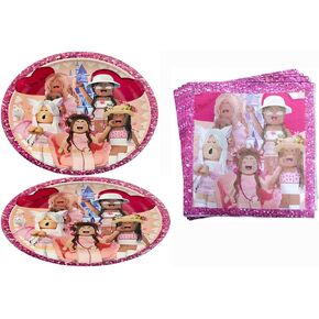 SUTRADHAR 40pcs kids Party Supplies 20 Plates + 20 Napkin kids Birthday Party Decorations, for Girl and Boy (2) in Saudi Arabia