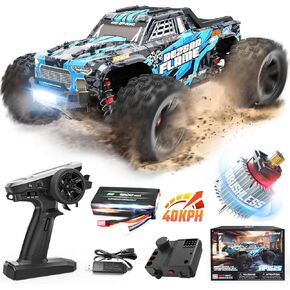 BEZGAR HP162S Remote Control Car - 1:16 Scale Brushless Fast RC Cars 40KPH, RC Trucks 4x4 Offroad Waterproof, RC Monster Trucks, RC Trucks for Adults