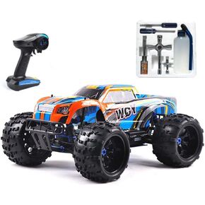 Nitro Powered Car 1/8 RC Truck Hobby Grade Racing Car for Adult 20.5IN 26CXP Nitro Engine RC Rock Crawler Remote Control Buggy Nitrogen Drive 4WD 90KM/H Metal Chassis Gas 125CC