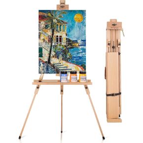 السقوط في ترايز ترايبود فني الحقل ، الفنان المحمول Easel للطلاء الجوي Plein ، و Art Wood Wood Art القابل للتعديل للبالغين ، يحمل قماشًا يصل إلى 31 بوصة