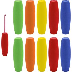 10 PCS Crochet Hook Crips ، Crochet Crochet Hook Clip Grip Grips for Hooks Crochet Hook Handle Clips for 2mm-10mm Crochet Hooks