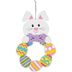 Easter Bunny Wreath Craft Kit - Makes 12 - DIY Crafts for Kids and Fun Home Activities