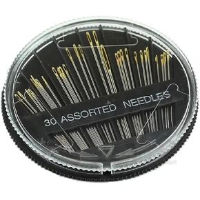 Generic Hand Sewing Needle Set for Embroidery, Mending and Crafts, Assorted Sizes, silver