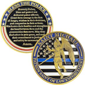 Saint Michael Police Officer's Prayer Challenge Coin