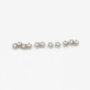 Liying Shop Star Stud ، 100 PCS Star Shape Studs Metal Claw Beads مسامير الشرير مع المسامير (Silver ، 5 مم)