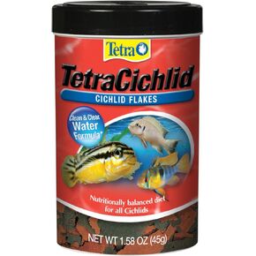 رقائق cichlid رباعي الأسود ، طعام السمك ، صيغة متقدمة للمياه الصافية ، 5.65 أوقية