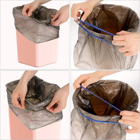 مجموعة من الأشرطة المطاطية من 3 ، نطاقات مطاطية أسود ، أزرق ، أبيض ، متين مع مرونة قوية ، نطاقات صندوق القمامة الملونة تناسب 13 إلى 30 جالون قمامة لمدرسة المكتب المنزلي في الهواء الطلق والداخلية in Kuwait